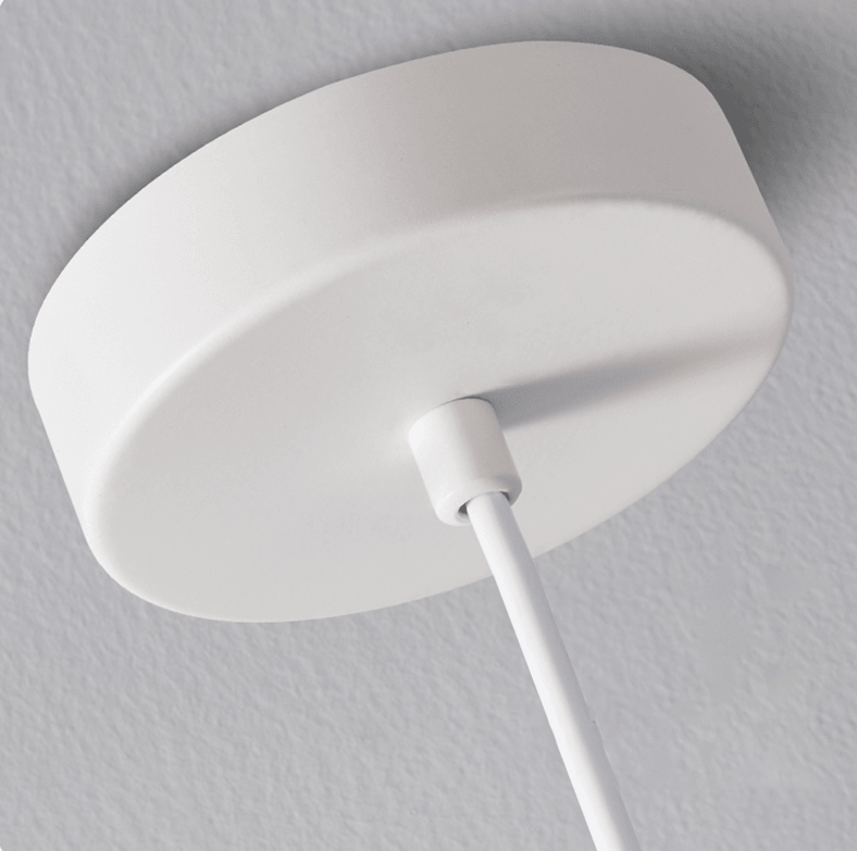 Nordic Wood and Metal LED Pendant Light with Slim Minimalist Design