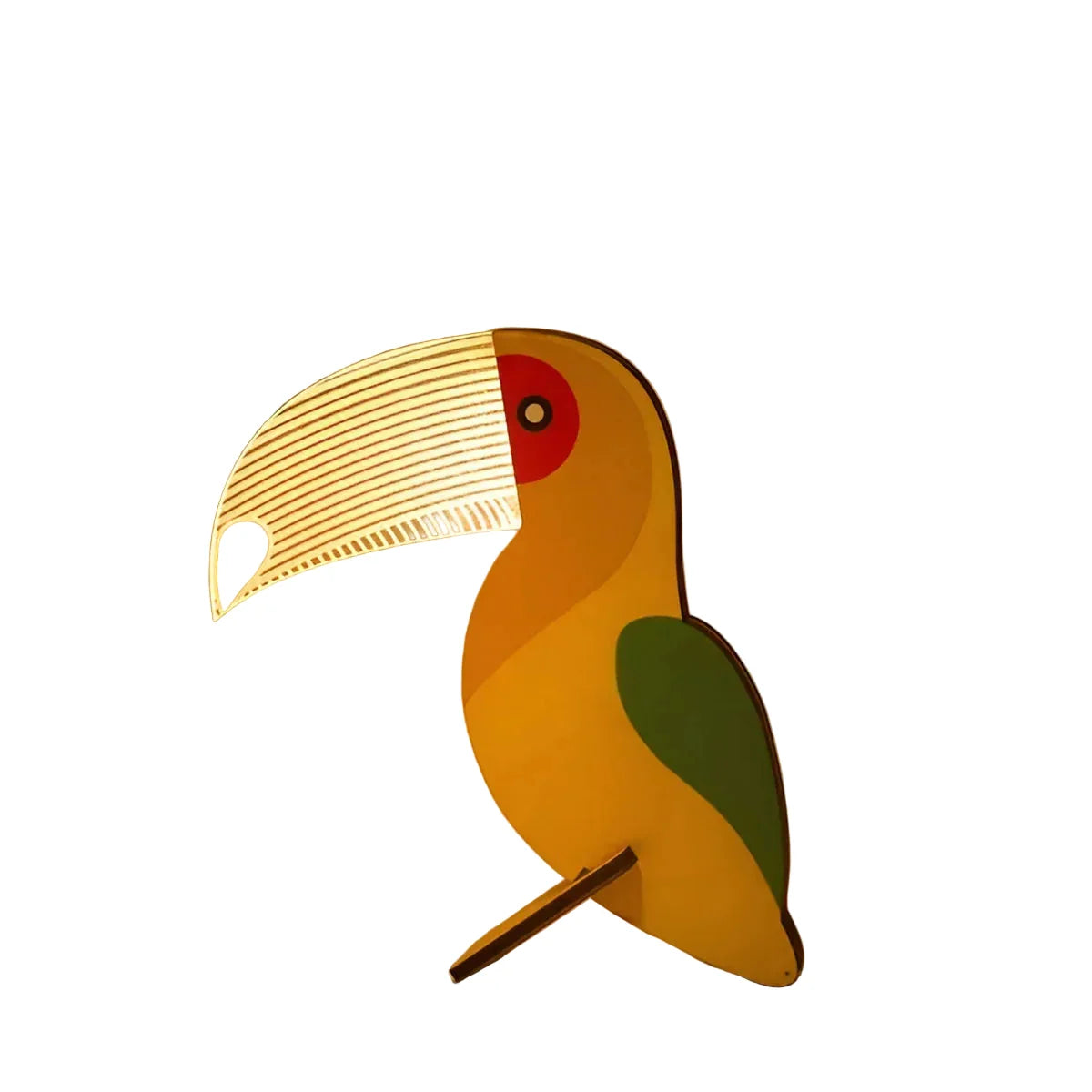 Wooden Animal-Shaped Desk Lamp