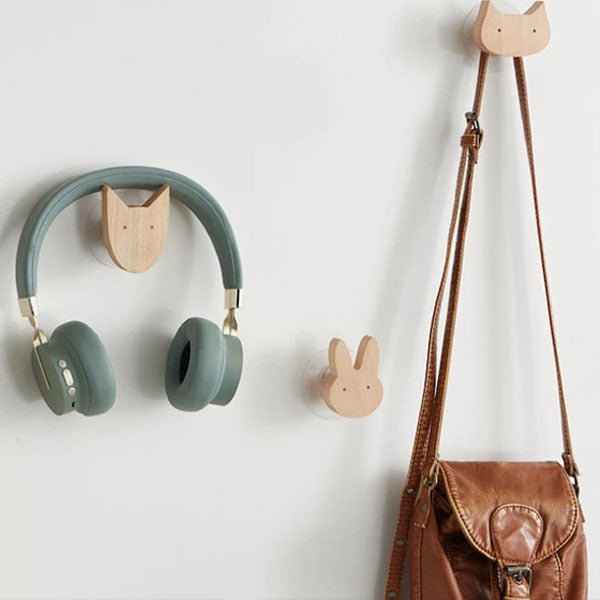 Wooden Animal Wall Hooks