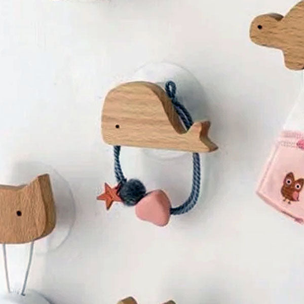 Wooden Animal Wall Hooks