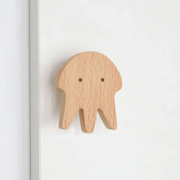 Wooden Animal Wall Hooks