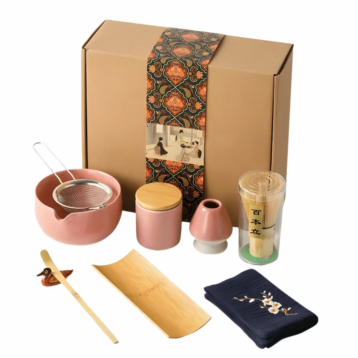 9-Piece Handmade Ceramic Matcha Set