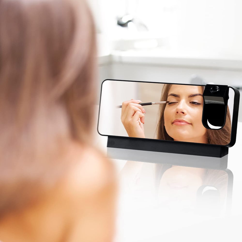 Adjustable Led-Lit Battery-Operated Mirror