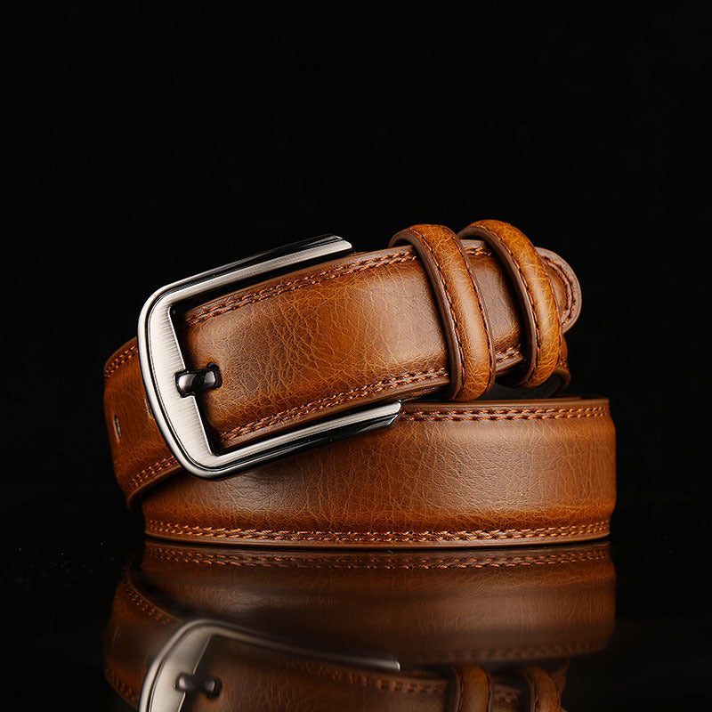 Men's Classic Pin Buckle Dress Belt