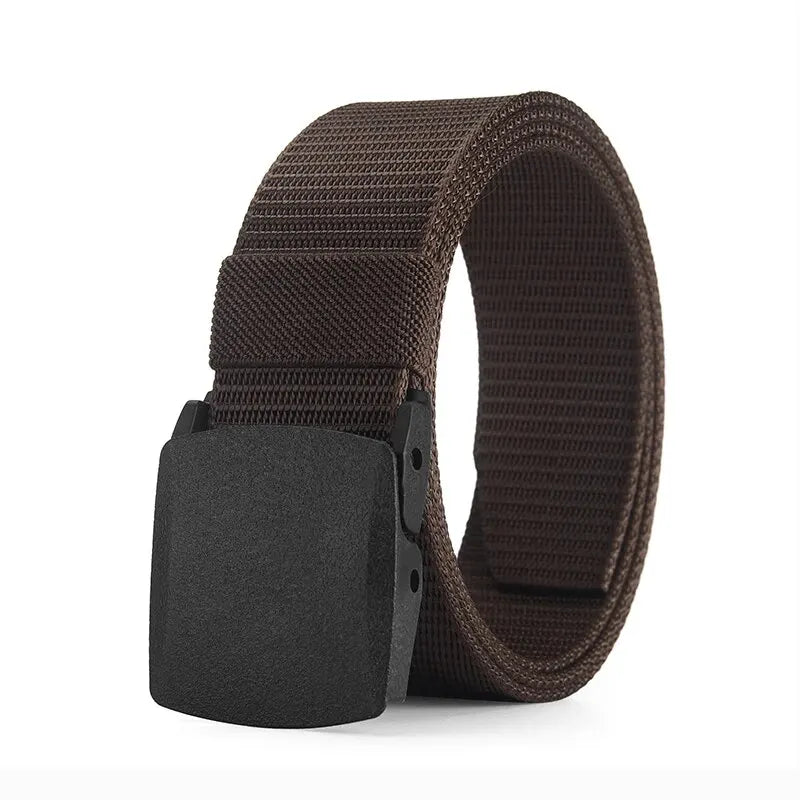Men's Adjustable Woven Belt with Slide Buckle