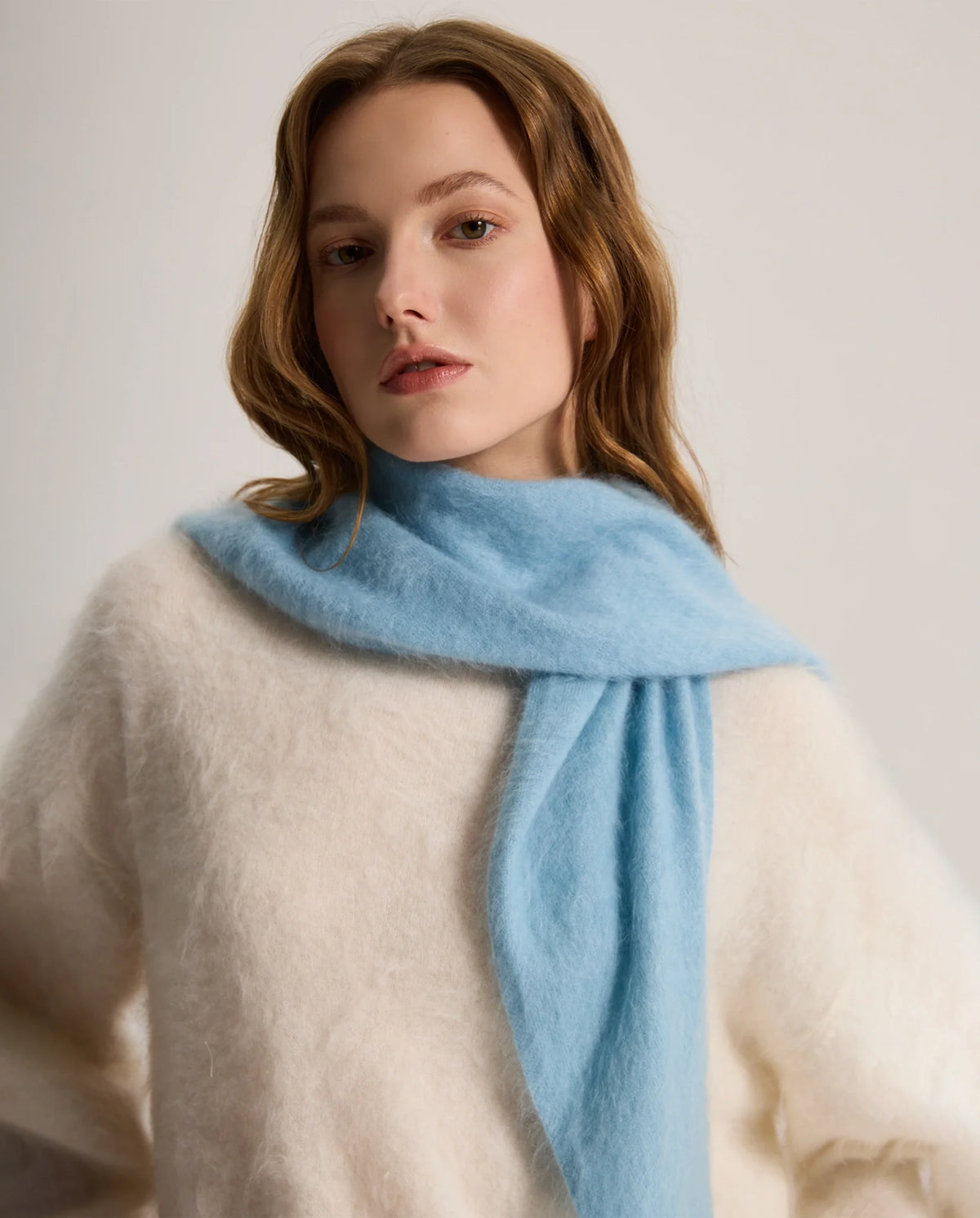 Women's Brushed Knit Triangle Shawl Scarf