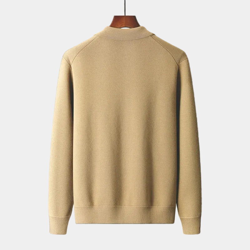 Men's Knitted Shirt Jacket Cardigan with Pockets
