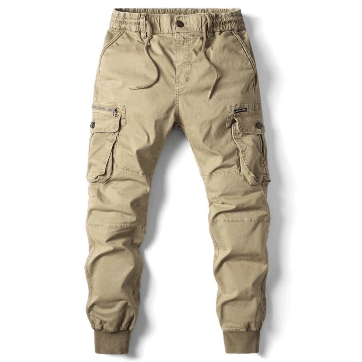 Men's Cuffed Cargo Joggers with Snap Pockets
