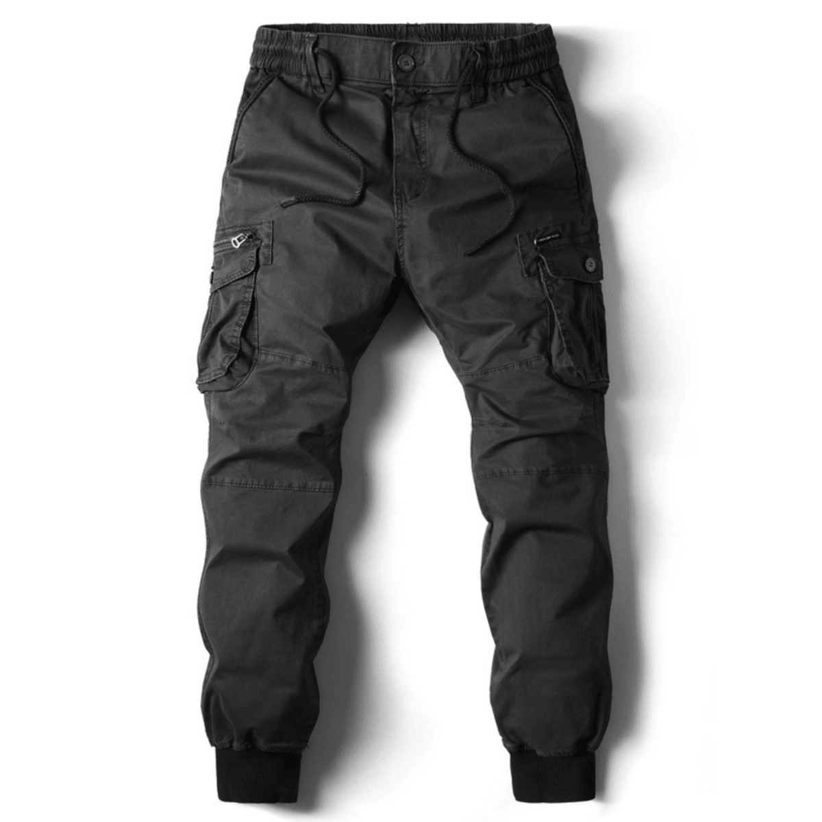 Men's Cuffed Cargo Joggers with Snap Pockets