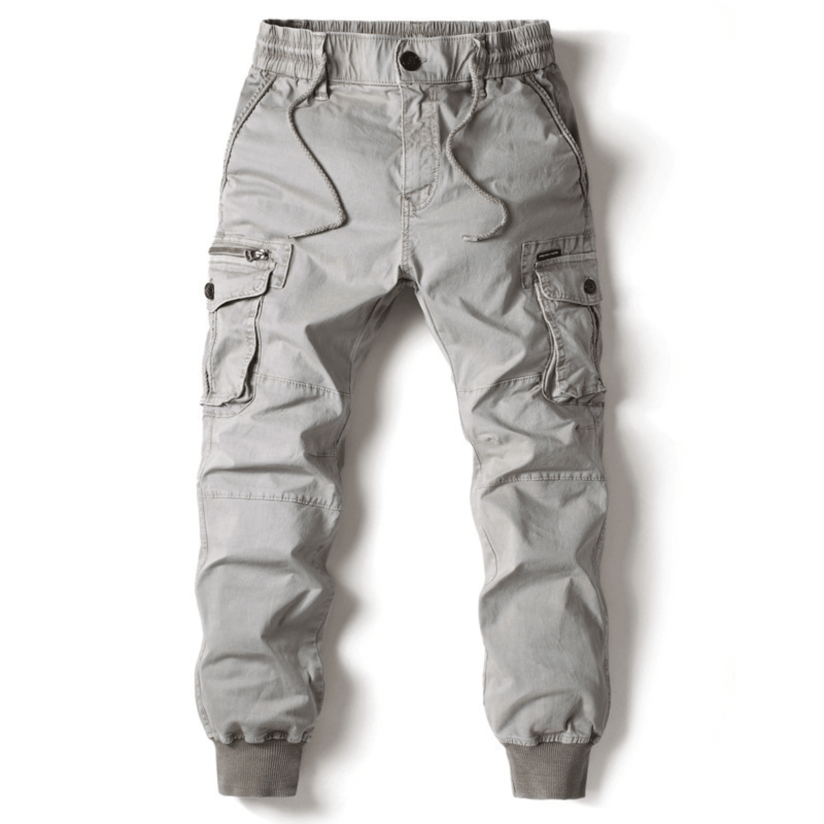 Men's Cuffed Cargo Joggers with Snap Pockets