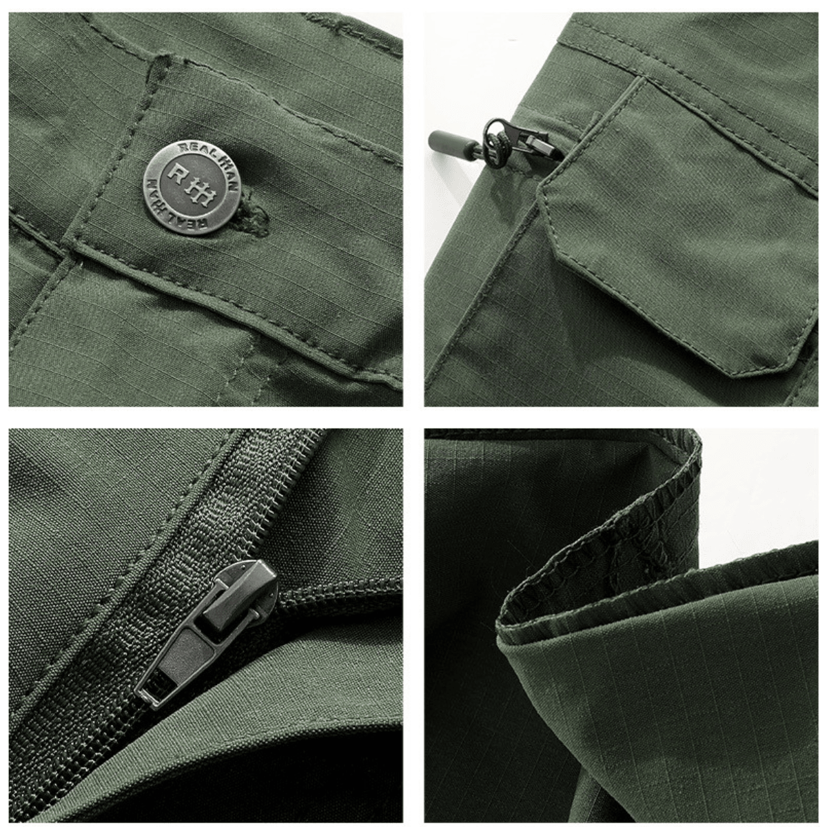 Men's Tactical Cargo Trousers with Zip Pockets