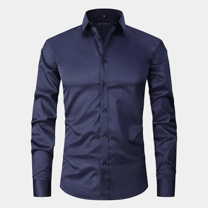 Men's Plain Long Sleeve Formal Shirt