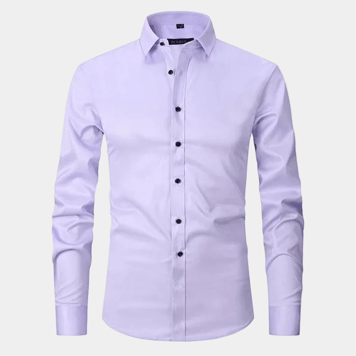 Men's Plain Long Sleeve Formal Shirt