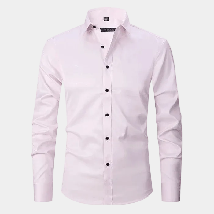 Men's Plain Long Sleeve Formal Shirt