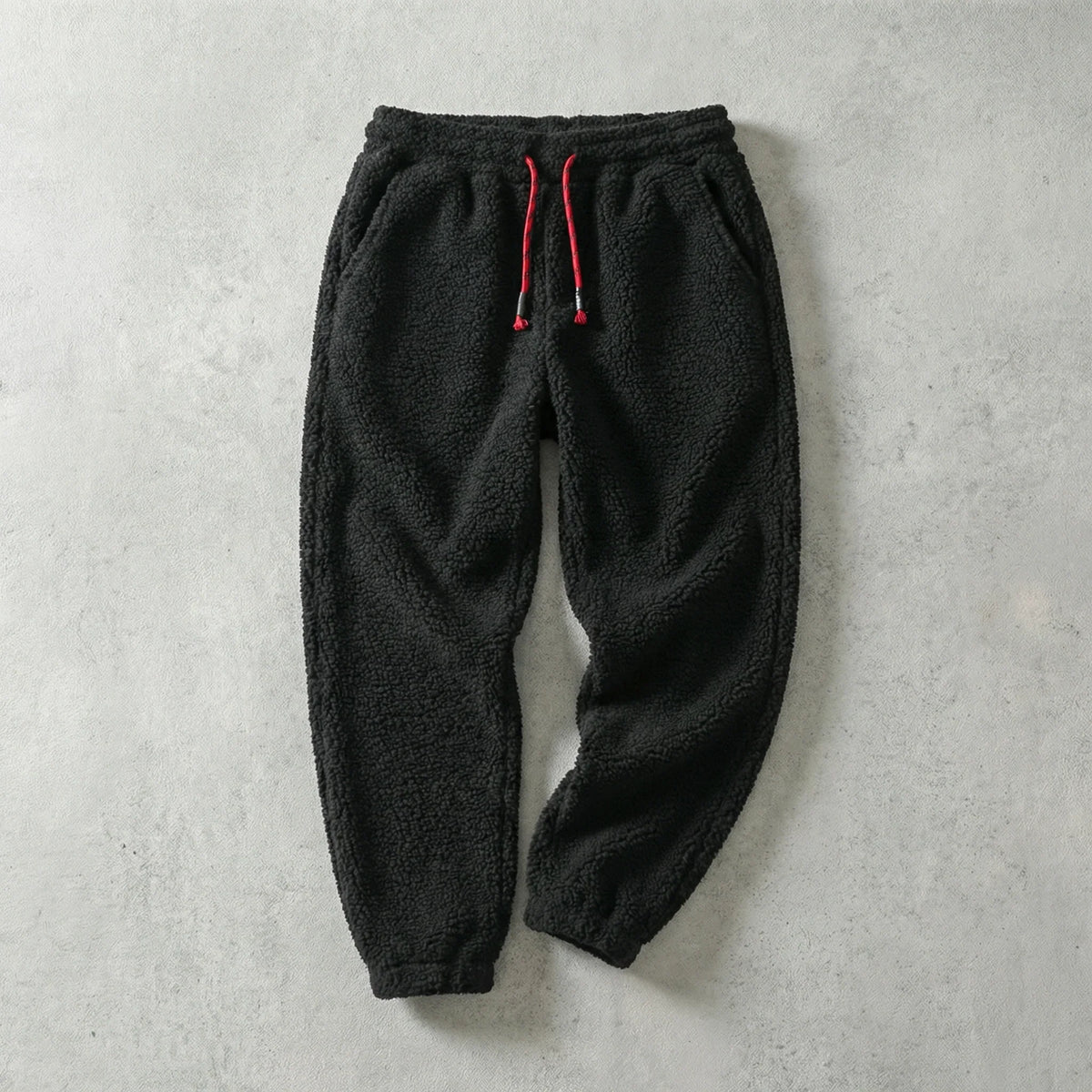 Men's Drawstring Fleece Joggers with Side Pockets