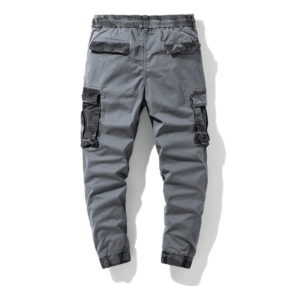 Men's Drawstring Cargo Joggers with Thigh Pockets