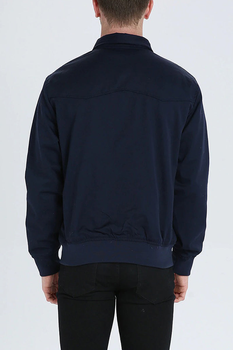 Men's Harrington Jacket with Tartan Lining