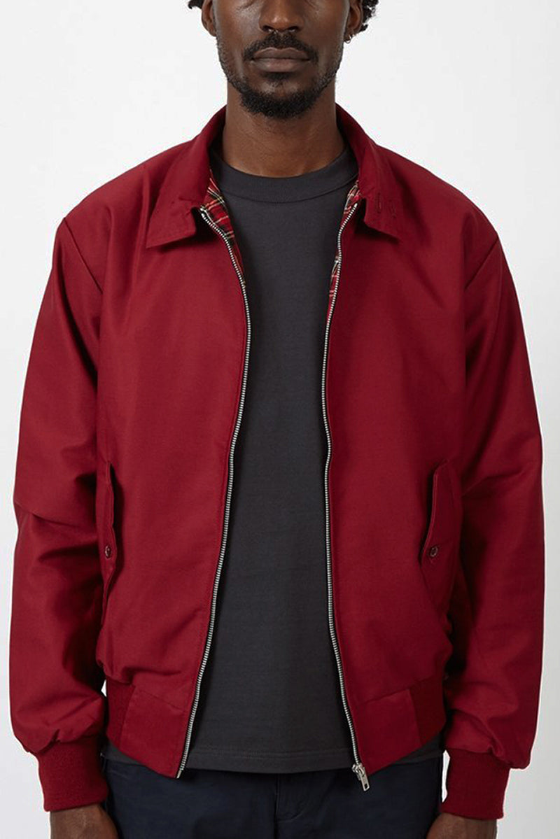 Men's Harrington Jacket with Tartan Lining