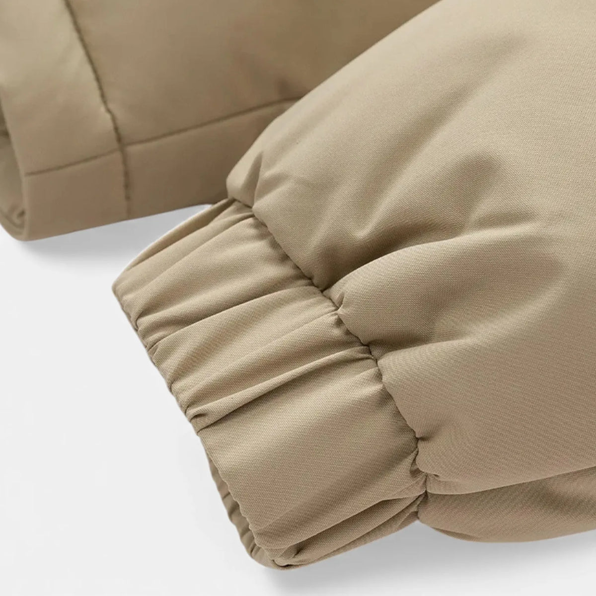 Men's Hooded Winter Puffer Jacket with Contrast Yoke