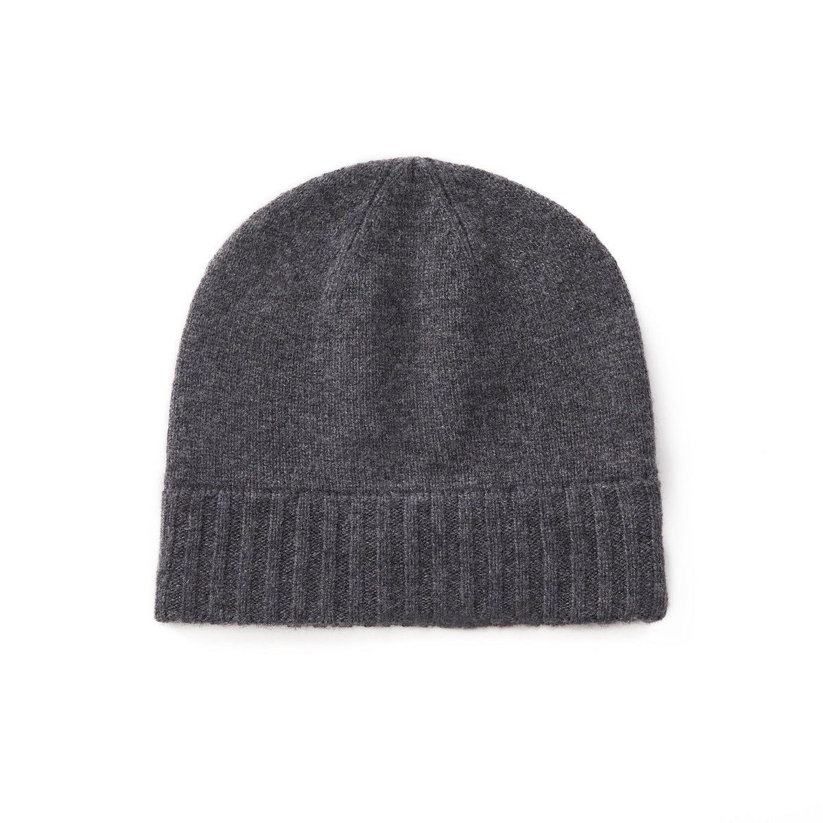Men's Fine Knit Beanie Hat with Ribbed Cuff