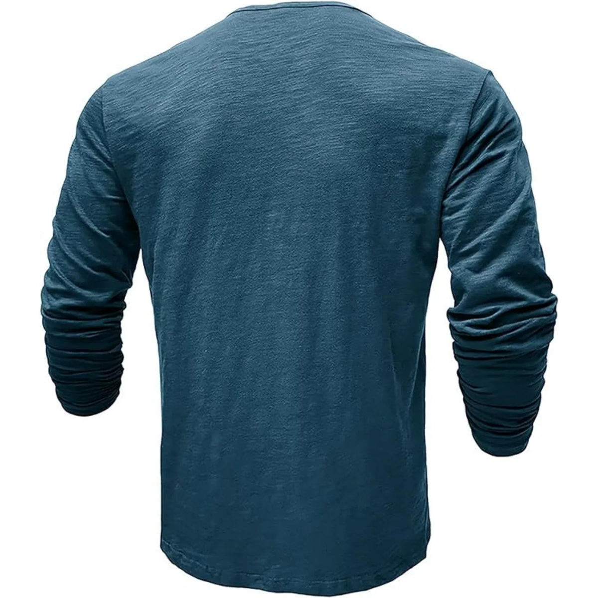 Men's Slim Fit Long Sleeve Henley Top