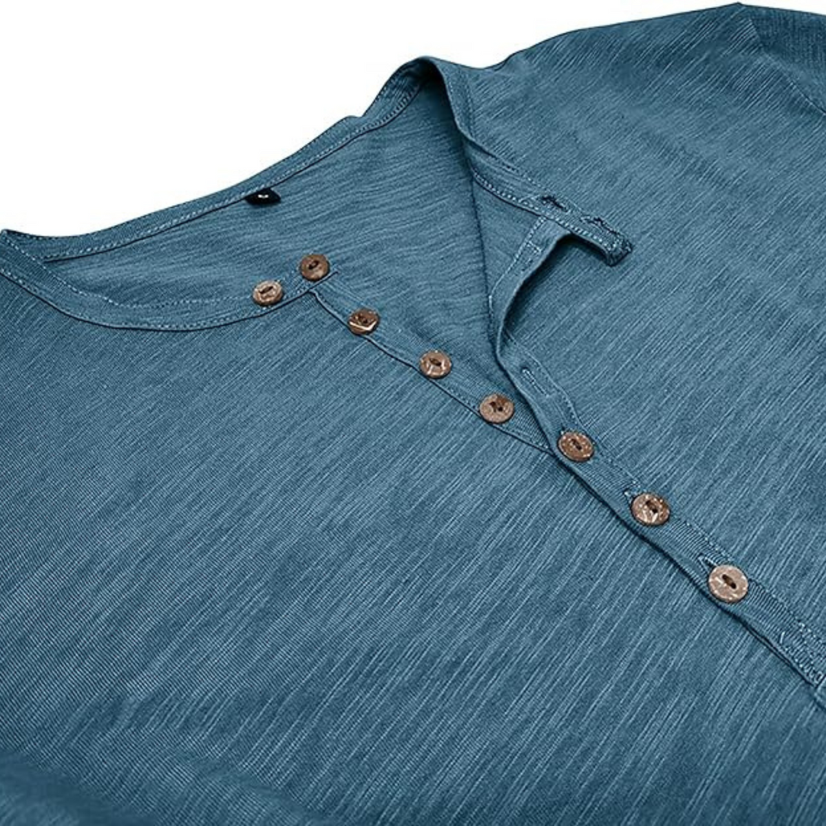 Men's Slim Fit Long Sleeve Henley Top
