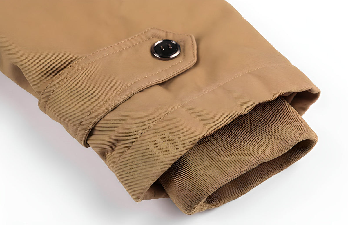 Men's Fleece Lined Multi-Pocket Utility Jacket with Hood