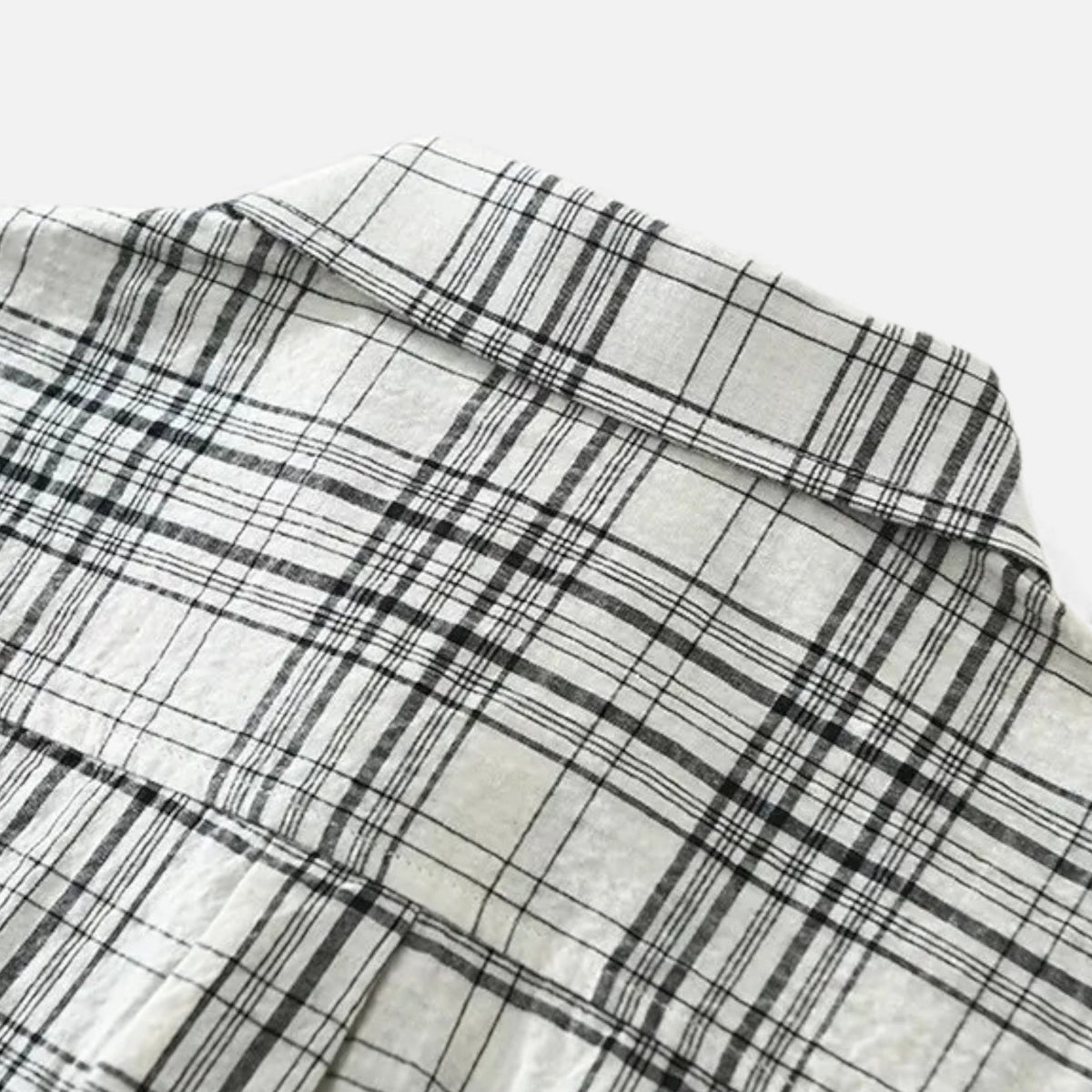 Men's Grey Check Long Sleeve Shirt