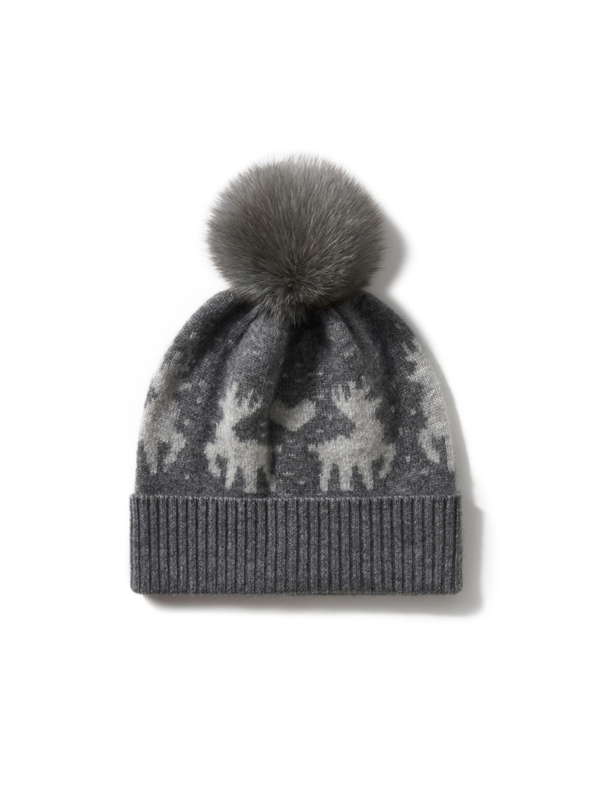 Men's Christmas Reindeer Pom Beanie