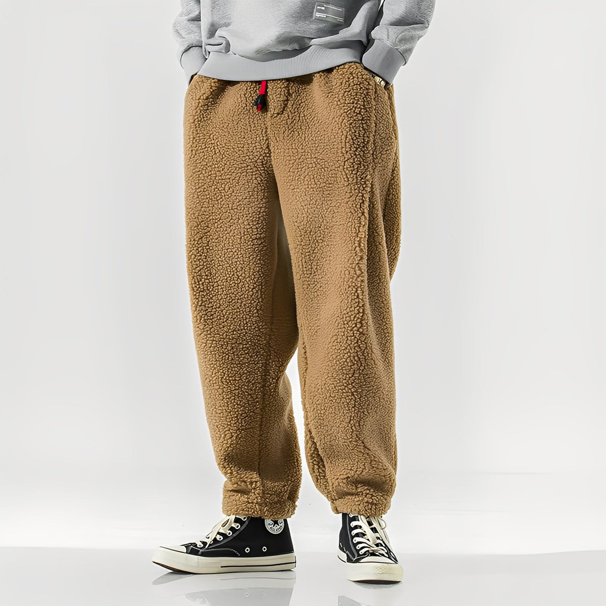 Men's Relaxed Fit Fleece Joggers with Elasticated Waist