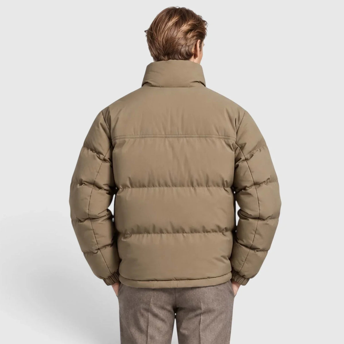 Men's Reversible Stand Collar Puffer Jacket