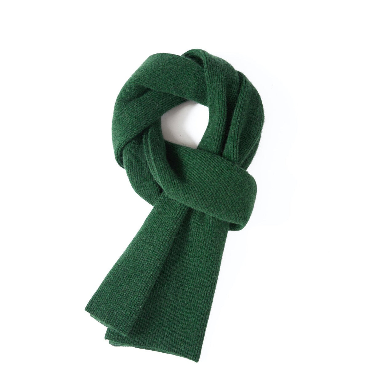 Men's Long Ribbed Knit Winter Scarf