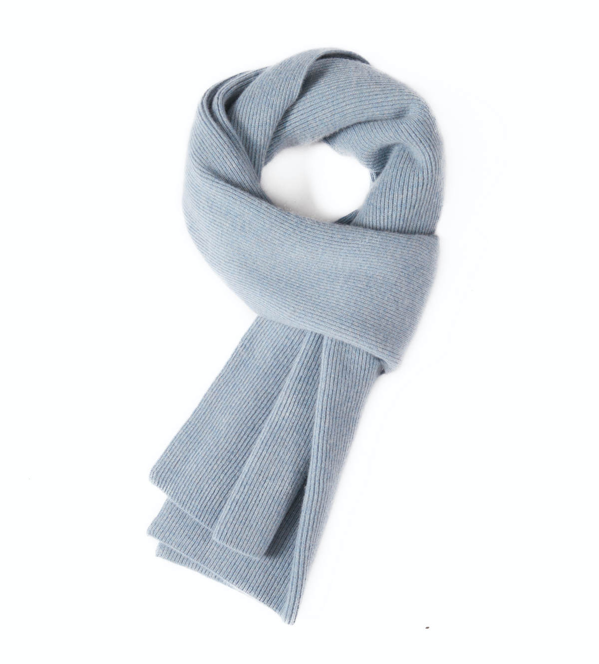 Men's Long Ribbed Knit Winter Scarf