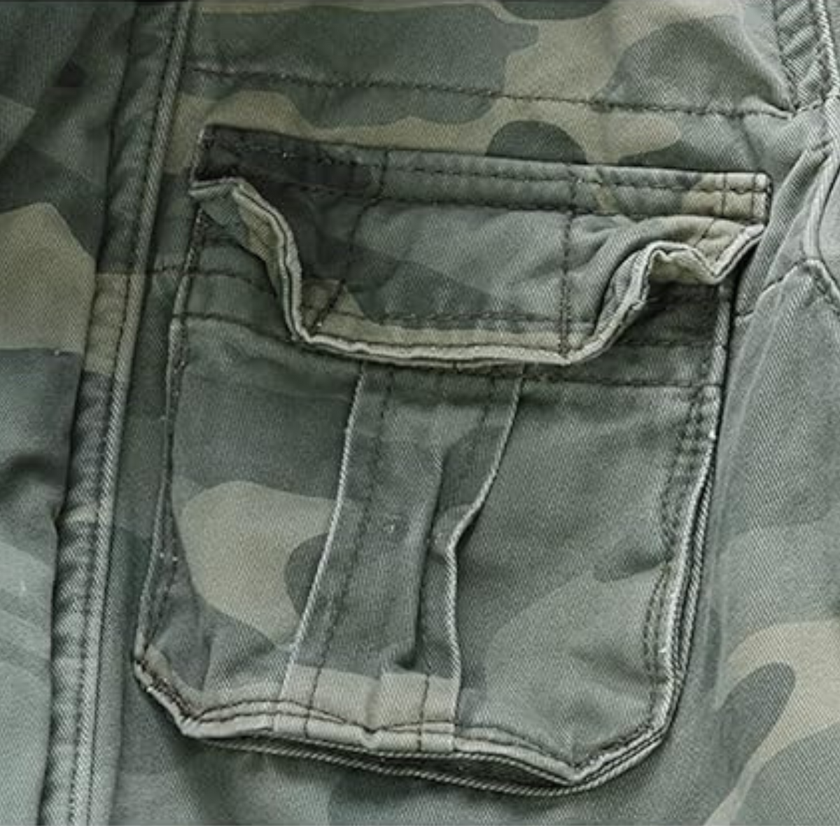 Men's Short Camo Military Jacket