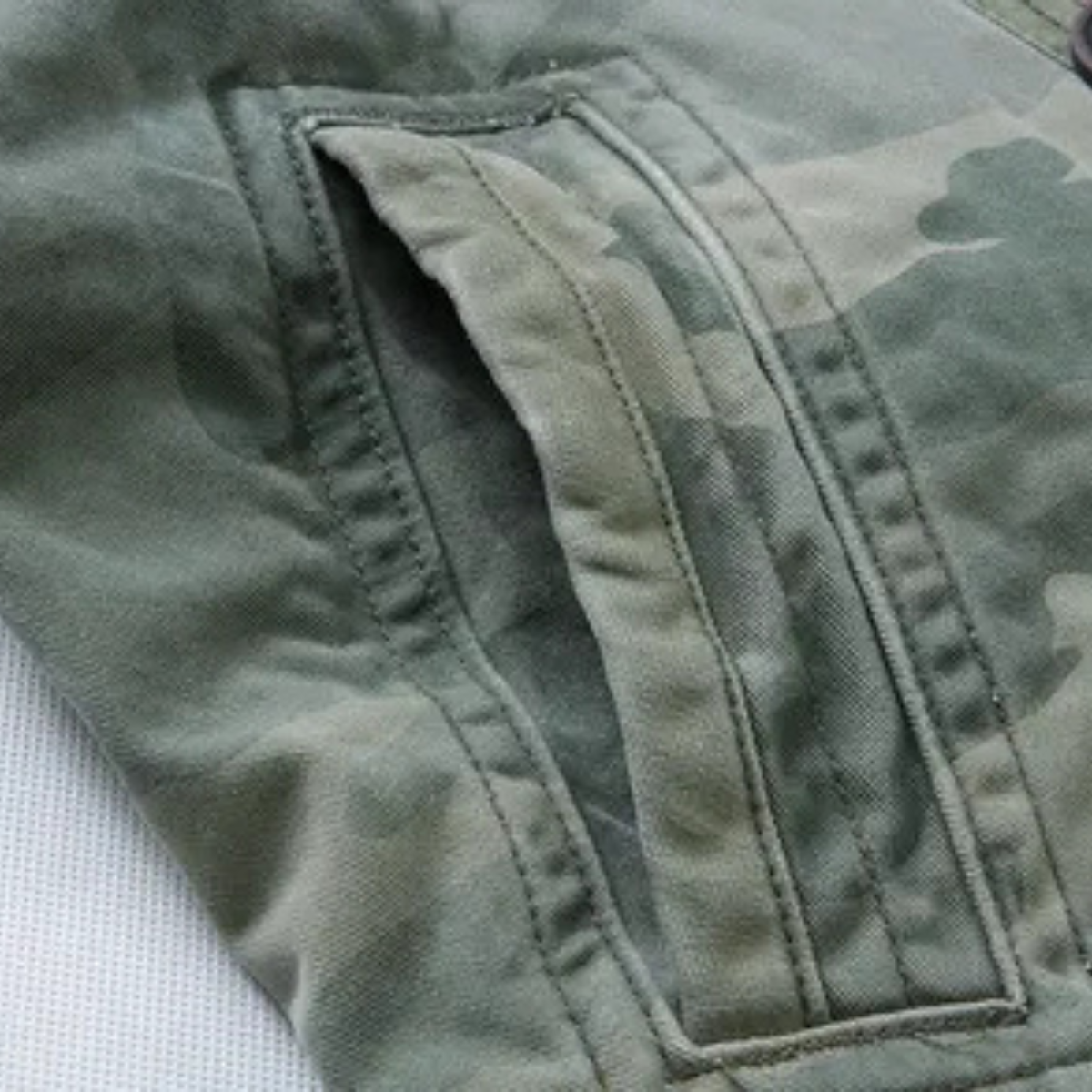 Men's Short Camo Military Jacket