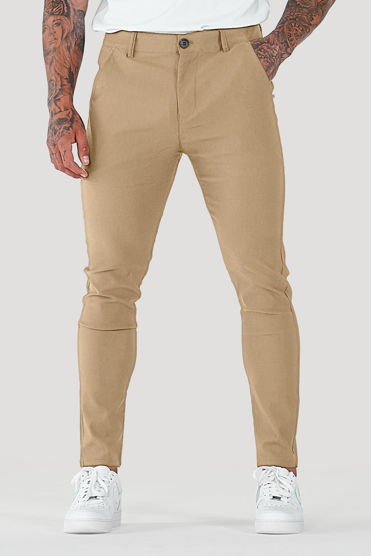 Men's Super Slim Fit Tapered Ankle Trousers