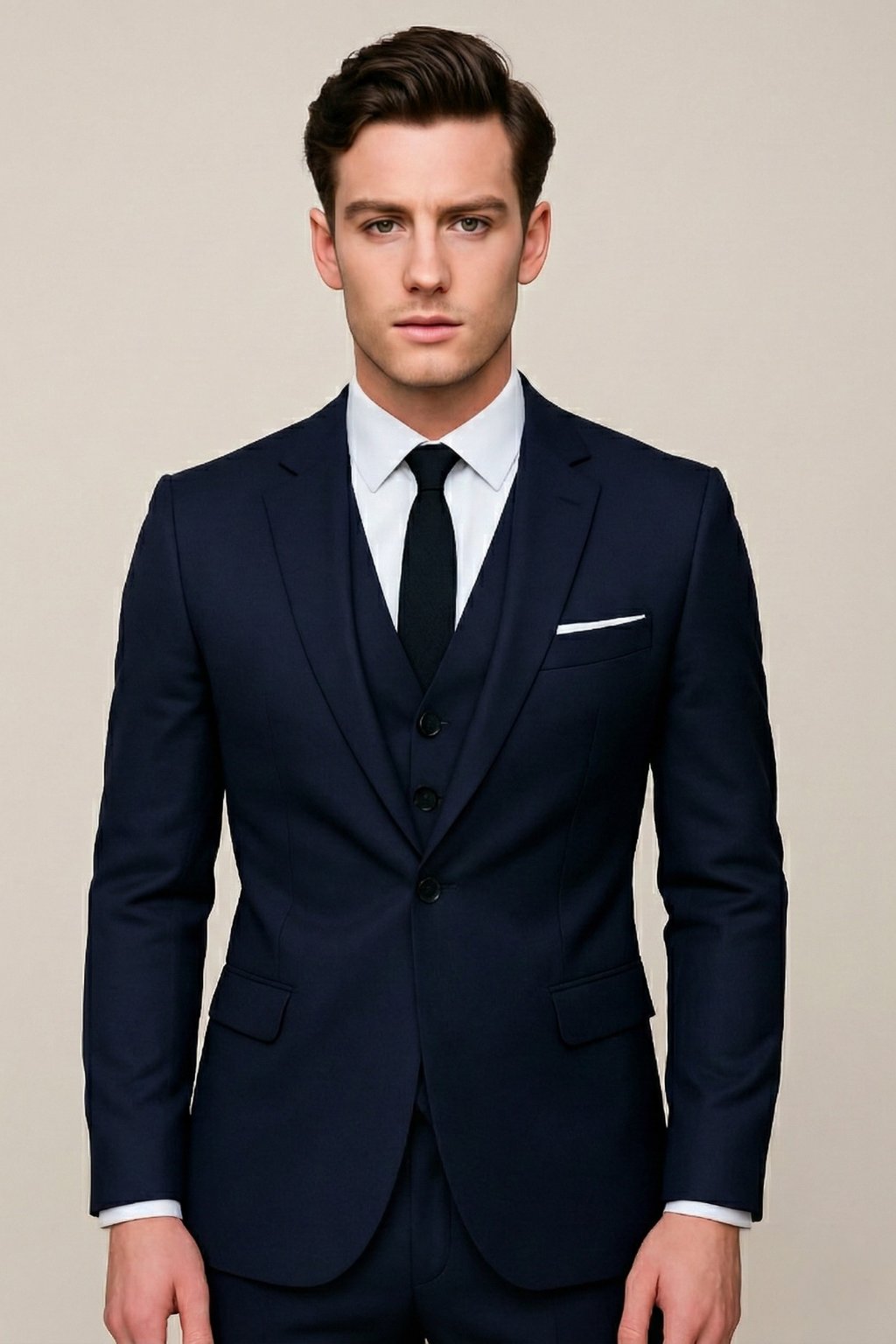 Men's Slim Fit Three-Piece Party Suit