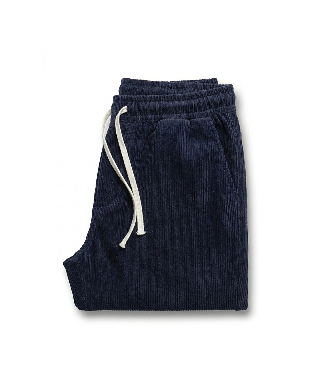 Men's Slim Fit Drawstring Corduroy Trousers