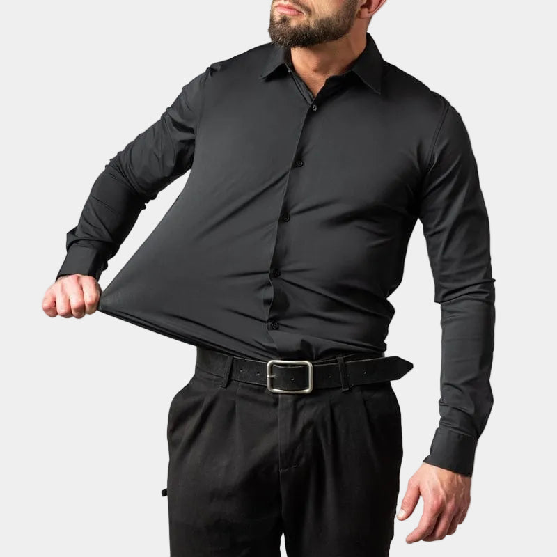 Men's Stretch Long Sleeve Formal Shirt