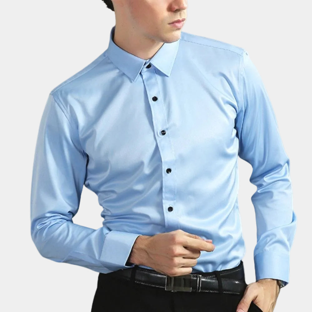 Men's Stretch Long Sleeve Formal Shirt