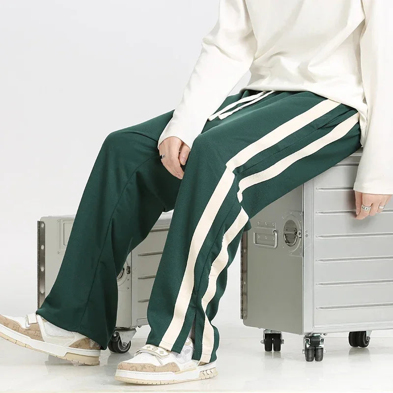 Men's Straight-Leg Joggers with Adjustable Waistband