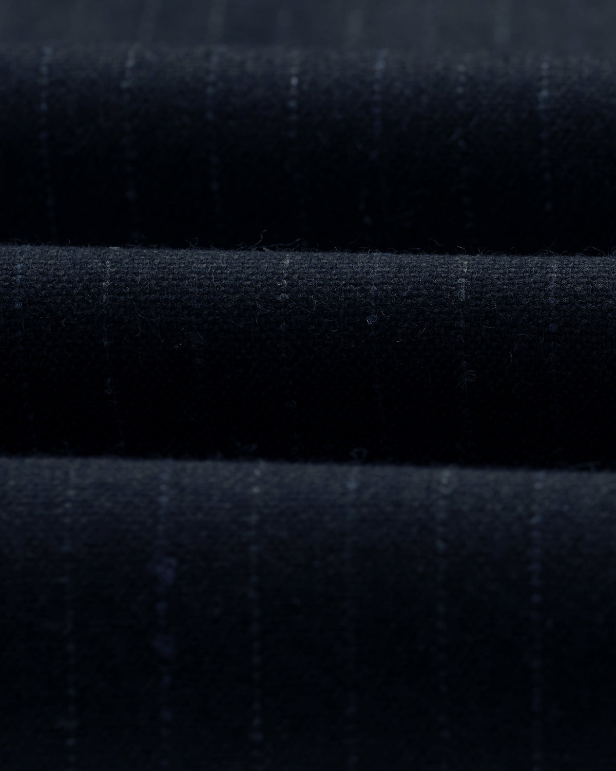 Men's Pinstripe Straight-Leg Trousers in Navy