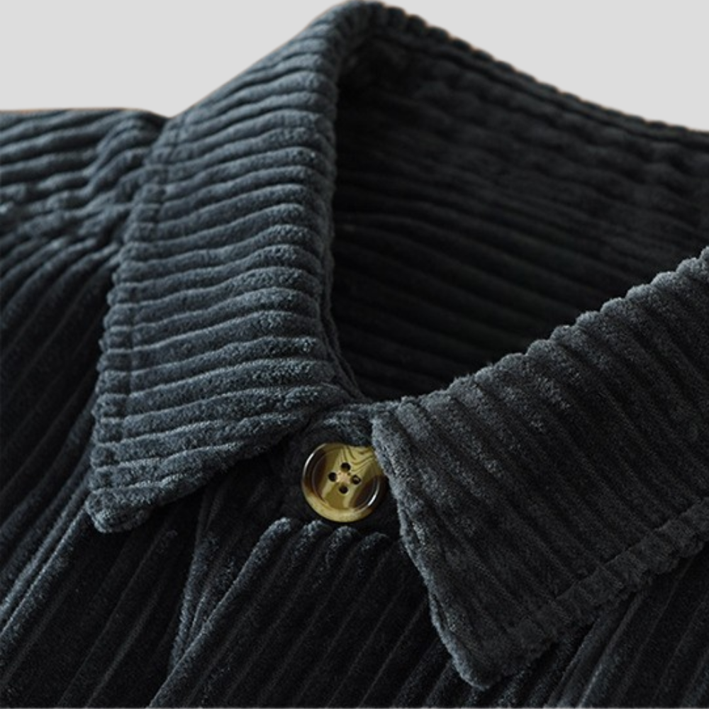 Men's Corduroy Overshirt with Chest Pockets