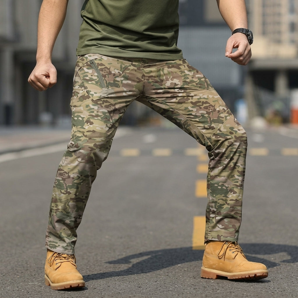 Men's Tactical Cargo Trousers for Hiking and Work