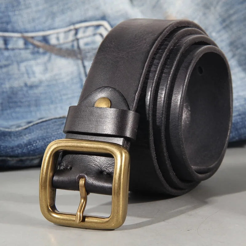 Men's Wide Western Pin Buckle Belt