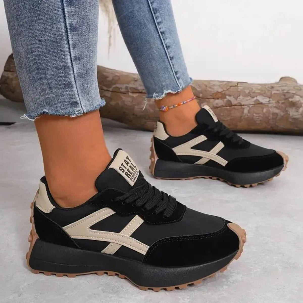 Women's Cushioned Non-Slip Retro Trainers