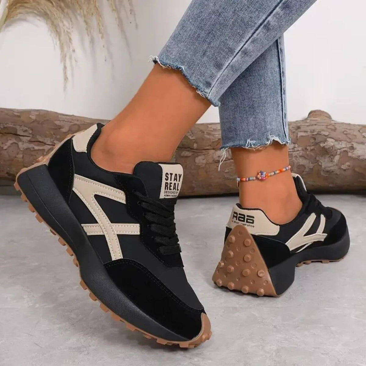 Women's Cushioned Non-Slip Retro Trainers