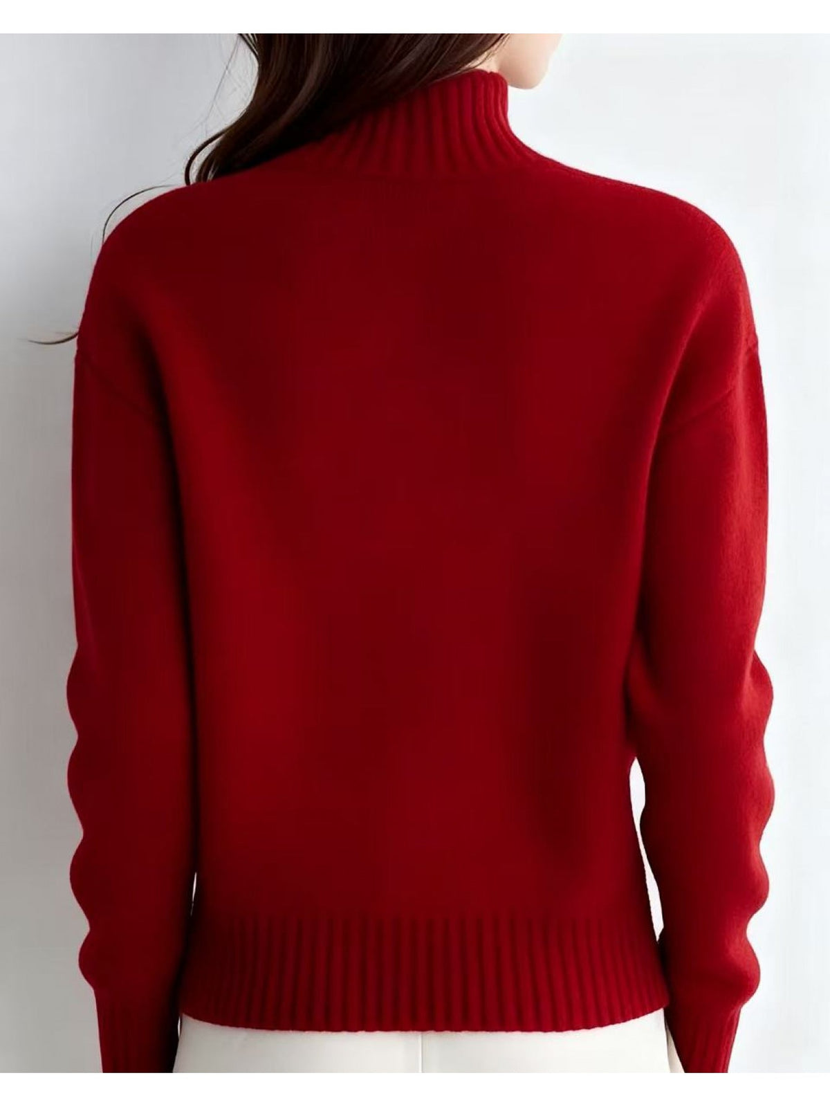 Women's High Neck Fitted Knit Cardigan