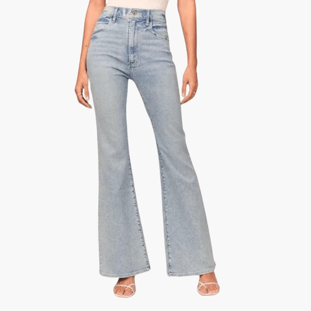 Women's High-Waisted Stretch Bootcut Flare Jeans