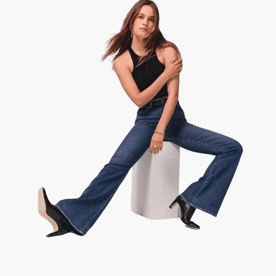 Women's High-Waisted Stretch Bootcut Flare Jeans